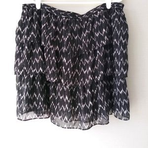Gap | Black Layered Ruffle Skirt